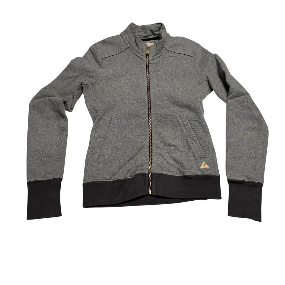 American Giant Women's XS Gray Mock Zip Front Heavyweight Sweatshirt